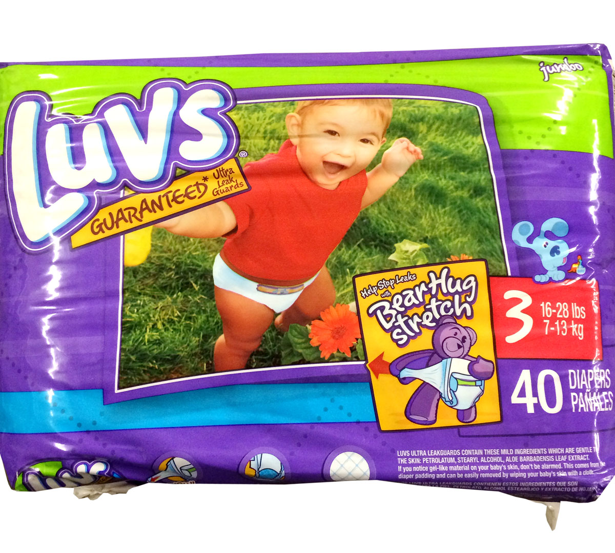 Luvs Diapers Bear Hug Stretch Size 3 40 Diapers NEW